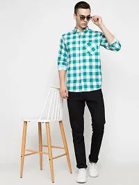 FREKMAN Casual Check Shirt Full Sleeve Shirt for Men with Pocket | Shirt for Men Casual-thumb1