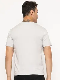 Comfortable Grey Cotton Tees For Men-thumb3