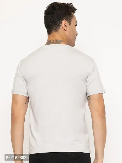 Comfortable Grey Cotton Tees For Men-thumb4