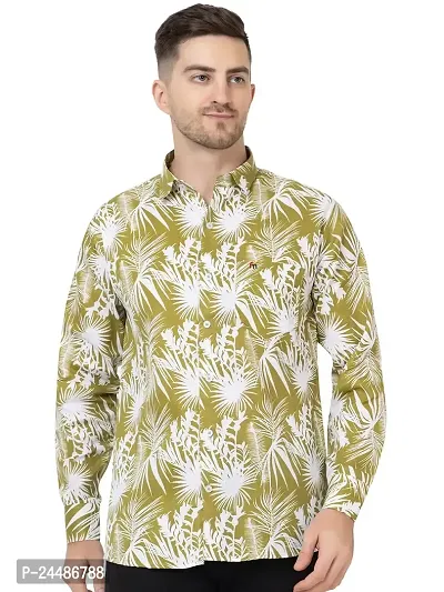 FREKMAN Floral Shirt for Men | Cotton Casual Shirt for Men | Shirt for Men Printed Full Sleeves-thumb0