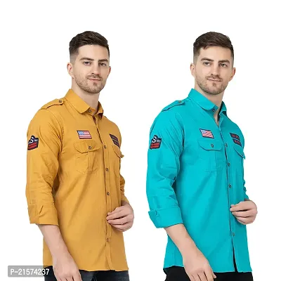 Trendy Wear Beach Style Shirts for Men Combo of 2