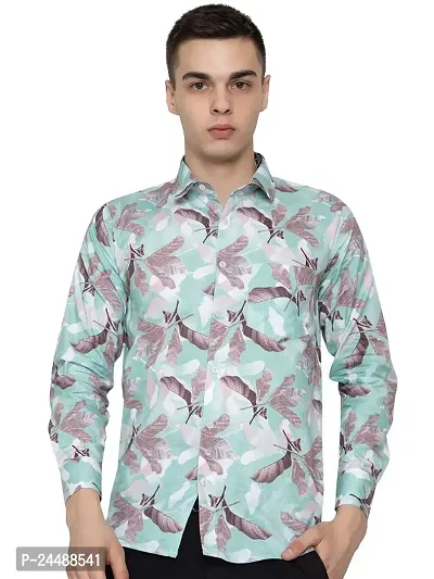 FREKMAN Men's Cotton Digital Printed Stitched Full Sleeve Shirt with Pocket