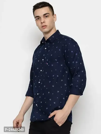 FREKMAN Regular Fit Printed Men Shirt with Pocket| Floral Print  Digital Print Stitched Full Sleeve Shirts for Men Pack of 2-thumb2