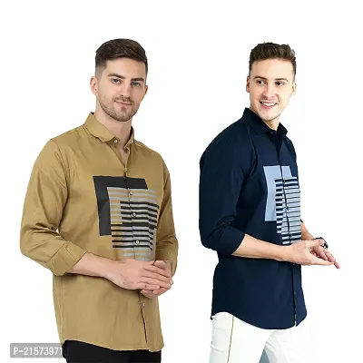 Trendy Wear Beach Style Shirts for Men Combo of 2