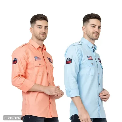 Trendy Wear Beach Style Shirts for Men Combo of 2