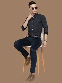 Reliable Black Cotton Printed Long Sleeves Casual Shirts For Men-thumb4