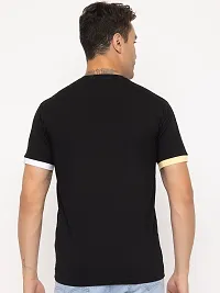 Comfortable Black Cotton Tees For Men-thumb3