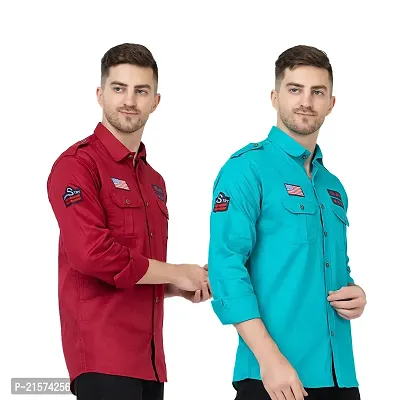 Trendy Wear Beach Style Shirts for Men Combo of 2