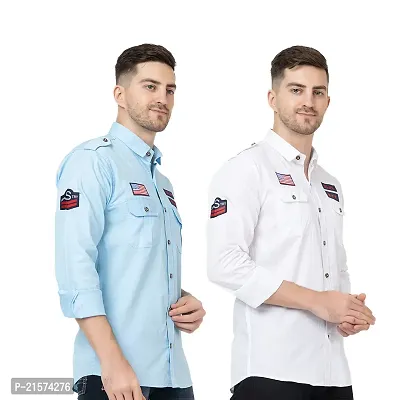 Trendy Wear Beach Style Shirts for Men Combo of 2