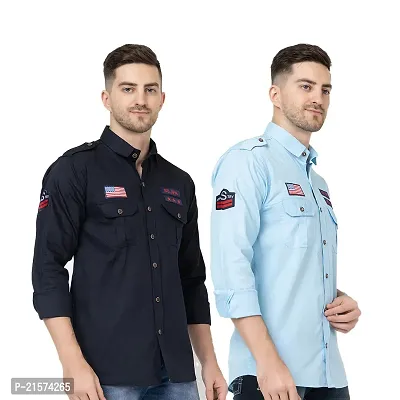 Trendy Wear Beach Style Shirts for Men Combo of 2