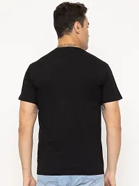 Comfortable Black Cotton Tees For Men-thumb3