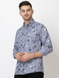 FREKMAN Men's Pure Cotton Floral Print Casual Full Sleeve Shirt-thumb4
