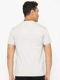 Comfortable Grey Cotton Tees For Men-thumb1