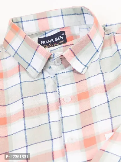 Stylish Multicoloured Cotton Checked Casual Shirt For Men-thumb4