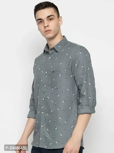 FREKMAN Casual Shirt for Men with Pocket|| Shirt for Men|| Men Stylish Shirt || Men Printed Shirt Full Sleeves-thumb2