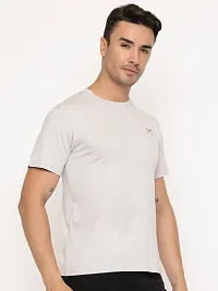 Comfortable Grey Cotton Tees For Men-thumb1