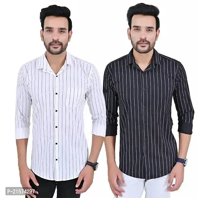 Trendy Wear Beach Style Shirts for Men Combo of 2-thumb0