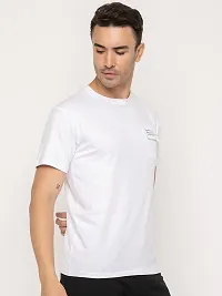 Comfortable White Cotton Tees For Men-thumb1