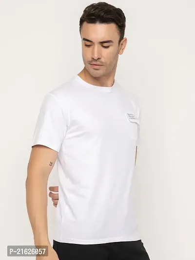 Comfortable White Cotton Tees For Men-thumb2