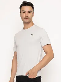 Comfortable Grey Cotton Tees For Men-thumb2