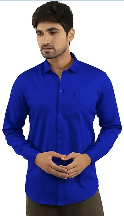 Reliable Solid Long Sleeves Casual Shirt For Men