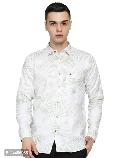 FREKMAN Man Regular Fit Cotton Casual Printed Shirts for Men-thumb0