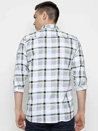 FREKMAN Men's Cotton Box Check Regular Fit Casual Shirt with Pocket, Full Sleeve Shirt for Formal  Casual Wear-thumb2