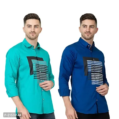 Trendy Wear Beach Style Shirts for Men Combo of 2