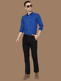 Reliable Blue Cotton Printed Long Sleeves Casual Shirts For Men-thumb4