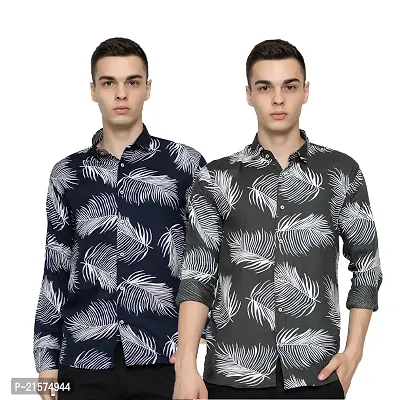 Trendy Wear Beach Style Shirts for Men Combo of 2