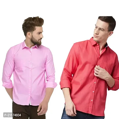 Trendy Wear Beach Style Shirts for Men Combo of 2-thumb0