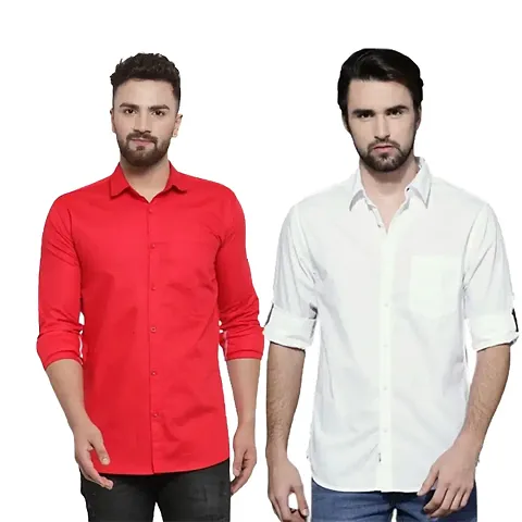 Trendy Wear Beach Style Shirts for Men Combo of 2