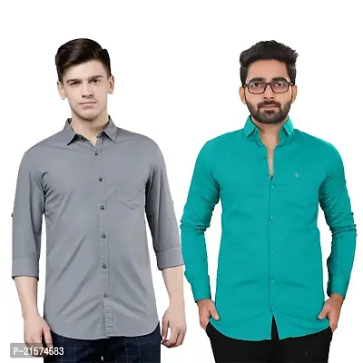 Trendy Wear Beach Style Shirts for Men Combo of 2