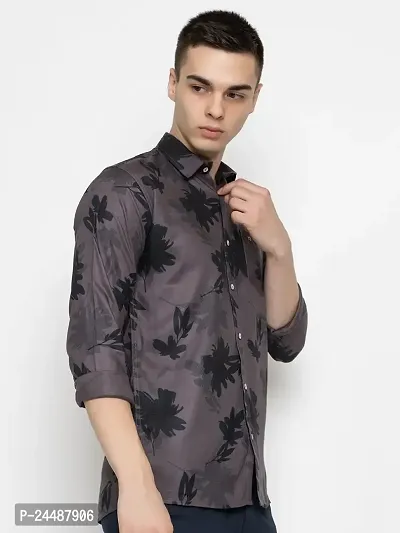 FREKMAN Men's Full Sleeve Hawaiian Shirt Tropical Print Casual Button Down Aloha Shirt-thumb4