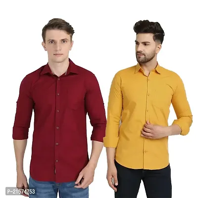 Trendy Wear Beach Style Shirts for Men Combo of 2