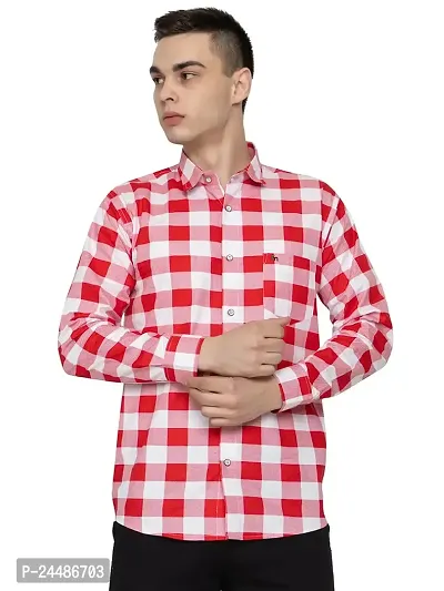 FREKMAN Casual Check Shirt Full Sleeve Shirt for Men with Pocket | Shirt for Men Casual