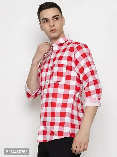 FREKMAN Casual Check Shirt Full Sleeve Shirt for Men with Pocket | Shirt for Men Casual-thumb4