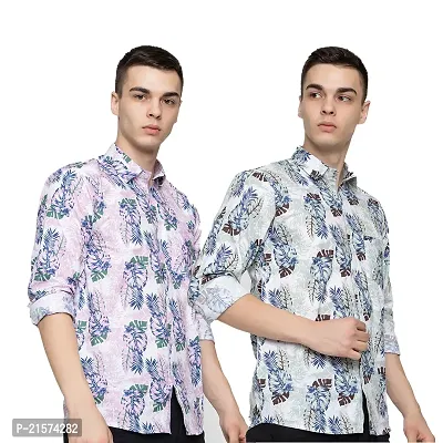 Trendy Wear Beach Style Shirts for Men Combo of 2