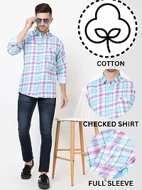 FREKMAN Checked Shirt for Men | Checks Shirt for Men Stylish | Men Check Shirt Full Sleeve | Full Sleeve Shirt-thumb4