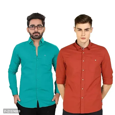 Trendy Wear Beach Style Shirts for Men Combo of 2