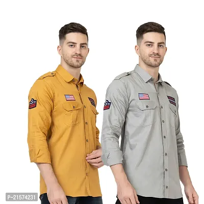 Trendy Wear Beach Style Shirts for Men Combo of 2