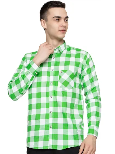 FREKMAN Casual Check Shirt Full Sleeve Shirt for Men with Pocket | Shirt for Men Casual