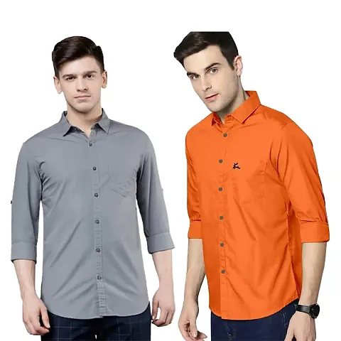 Trendy Wear Beach Style Shirts for Men Combo of 2