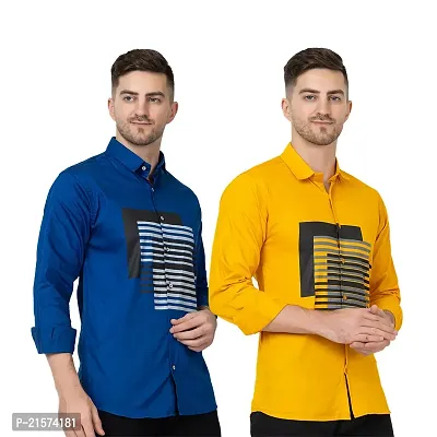 Trendy Wear Beach Style Shirts for Men Combo of 2