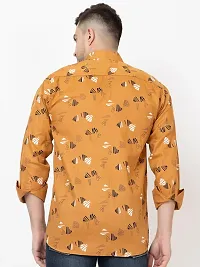 FREKMAN Men's Pure Cotton Floral Print Casual Full Sleeve Shirt-thumb3