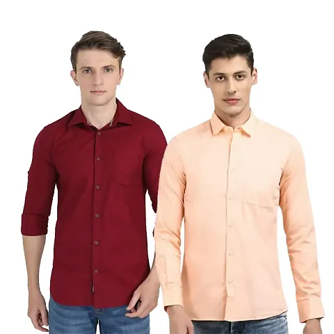 Trendy Wear Beach Style Shirts for Men Combo of 2