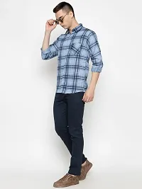 FREKMAN Men's Cotton Checkered Regular Fit Casual Shirt with Chest Pocket, Full Sleeve Shirt for Formal  Casual Wear-thumb4