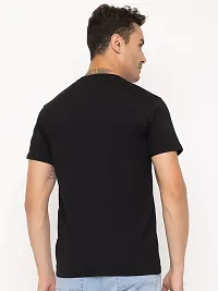 Comfortable Black Cotton Tees For Men-thumb3