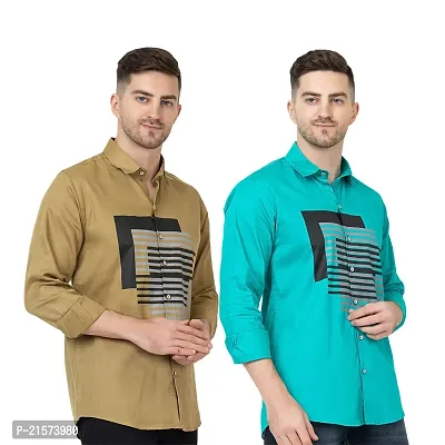 Trendy Wear Beach Style Shirts for Men Combo of 2