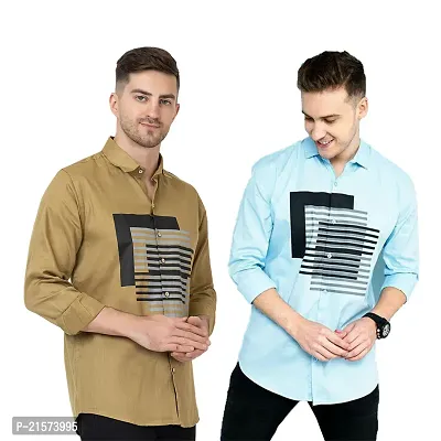 Trendy Wear Beach Style Shirts for Men Combo of 2